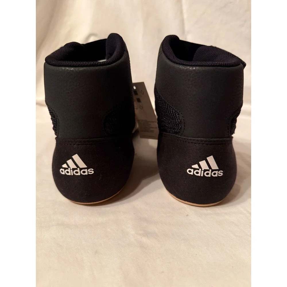 Adidas Wrestling Shoes Black White Stripes Men's‎ Size 15